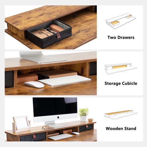 Inbox Zero Fezibo Height Adjustable Standing Desk & Reviews Wayfair